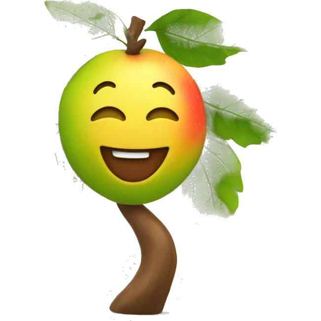 happy fruit in a tree emoji