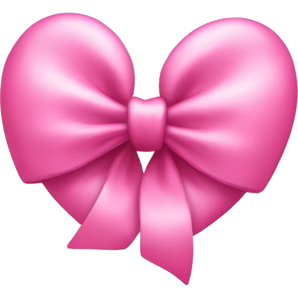 Pink bow heart emoji