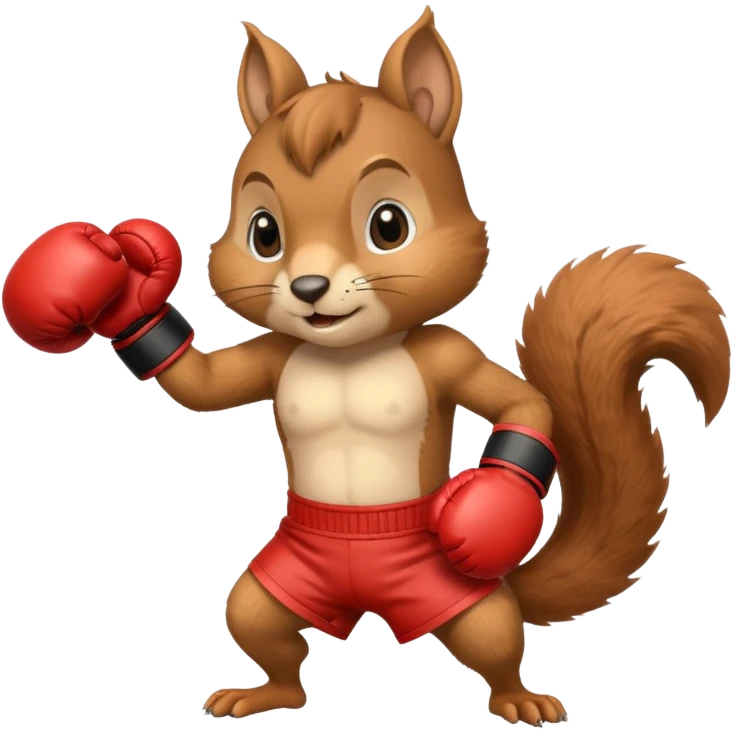 Squirrel Boxing emoji