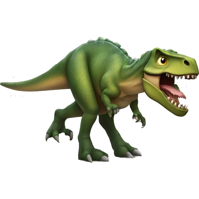 Dinosaurios y un moño emoji