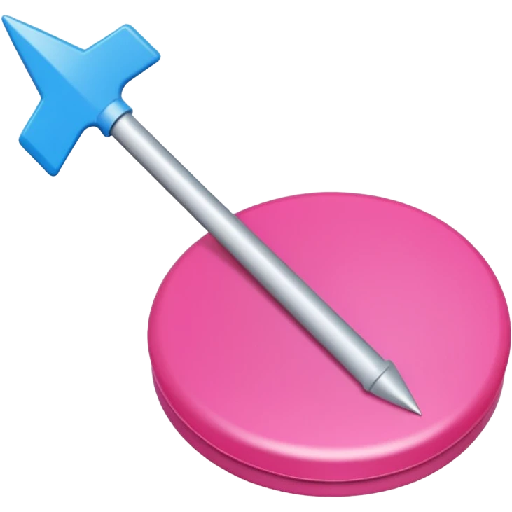 fleche directionelle blanche tres simple  sur fond de couleur rose sur un bouton   emoji