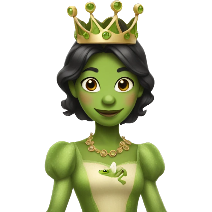 Frog princess emoji