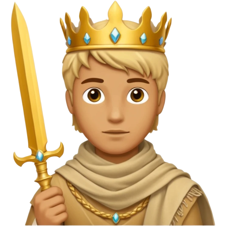 Desert Prince – sand scarf + gold dagger, Golden Princes. emoji