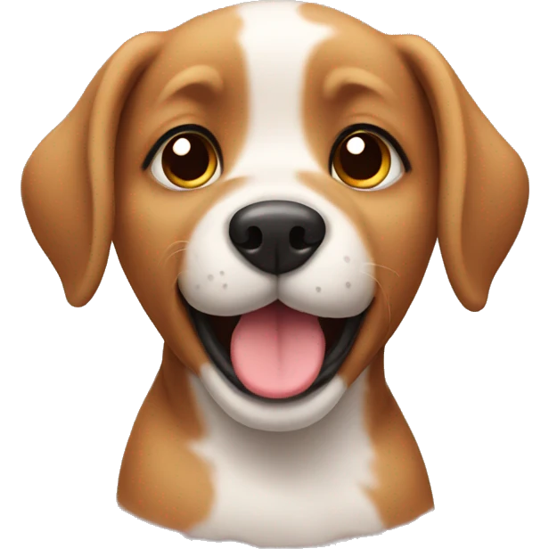 Sweet puppy emoji