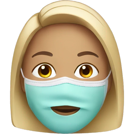 Women face mask emoji