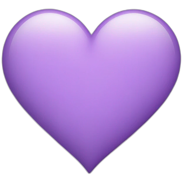 Light pruple heart emoji