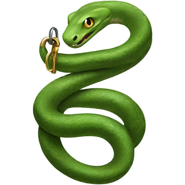 Snake and lock  emoji