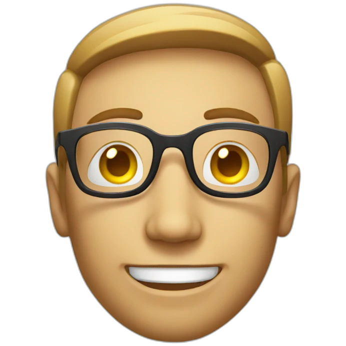 Smile con occhiali emoji