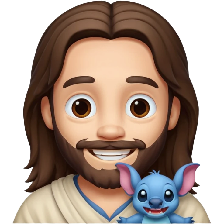 Jesus with stitch emoji