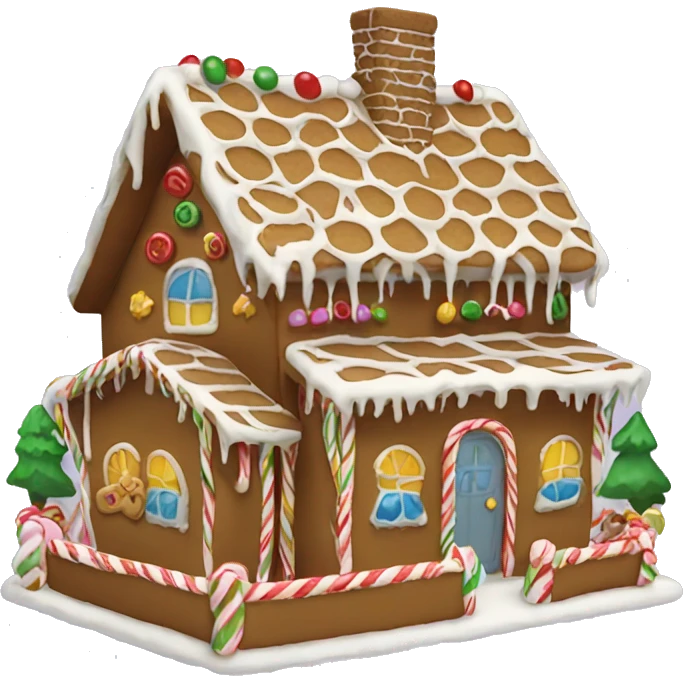 gingerbread house emoji