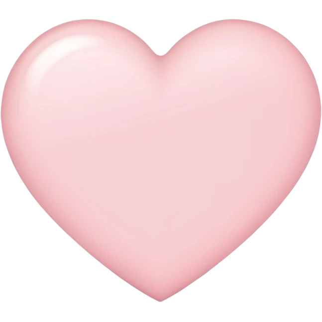 Light pink heart outline emoji