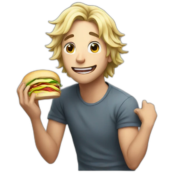 xqc eating a sandwich emoji