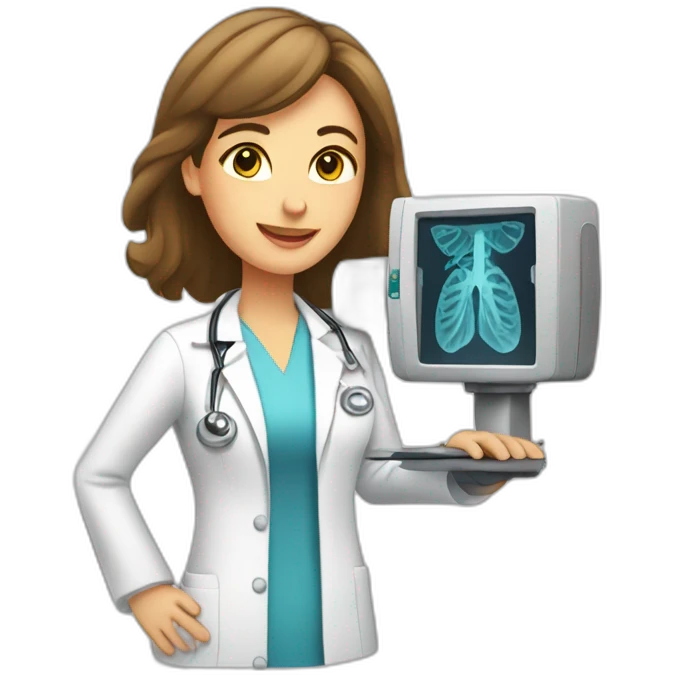 Radiologist-performing-mammography emoji