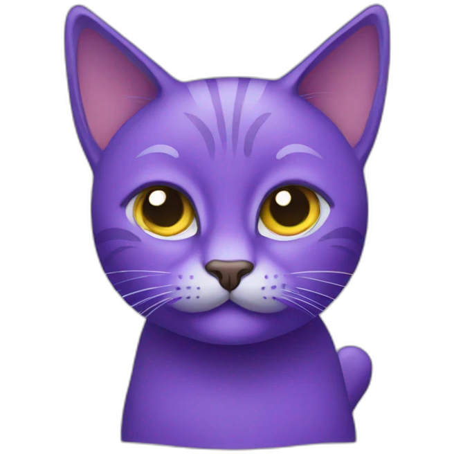 PURPLE Cat emoji