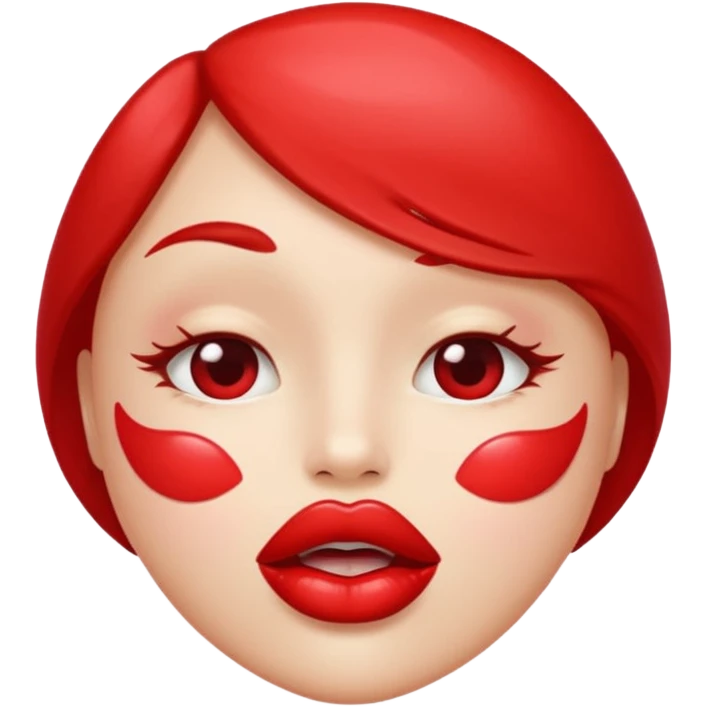 Red kiss emoji