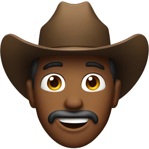 Cowboy avec une biè emoji