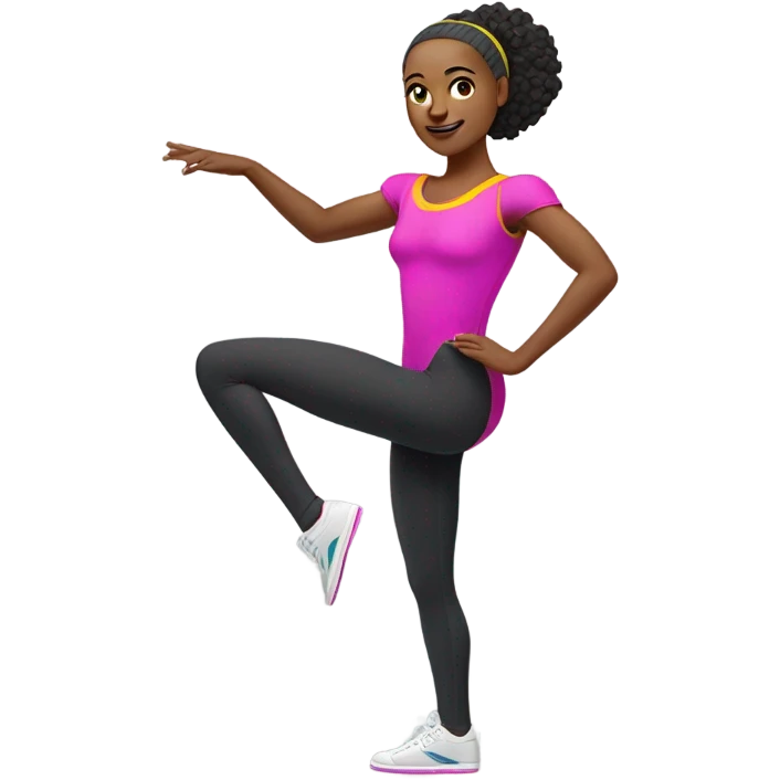 80s fitness outfit woman emoji