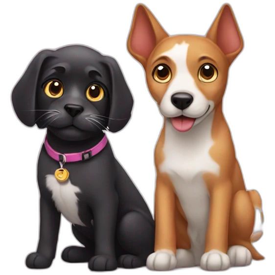 cat and dog emoji