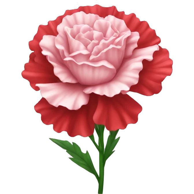 red carnation flower emoji ios emoji
