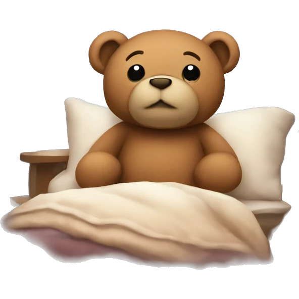 cozy teddy emoji