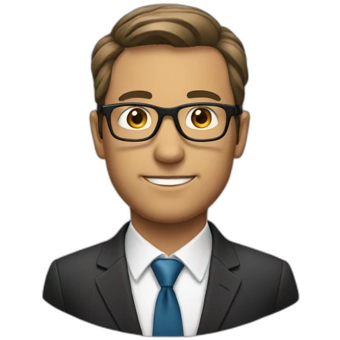 Man with suit and glasses emoji