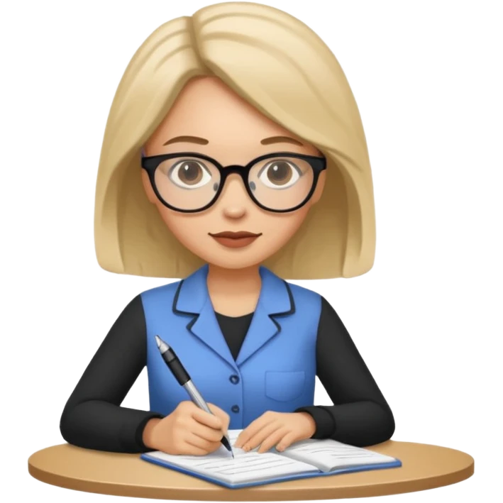 Psicóloga anotando emoji
