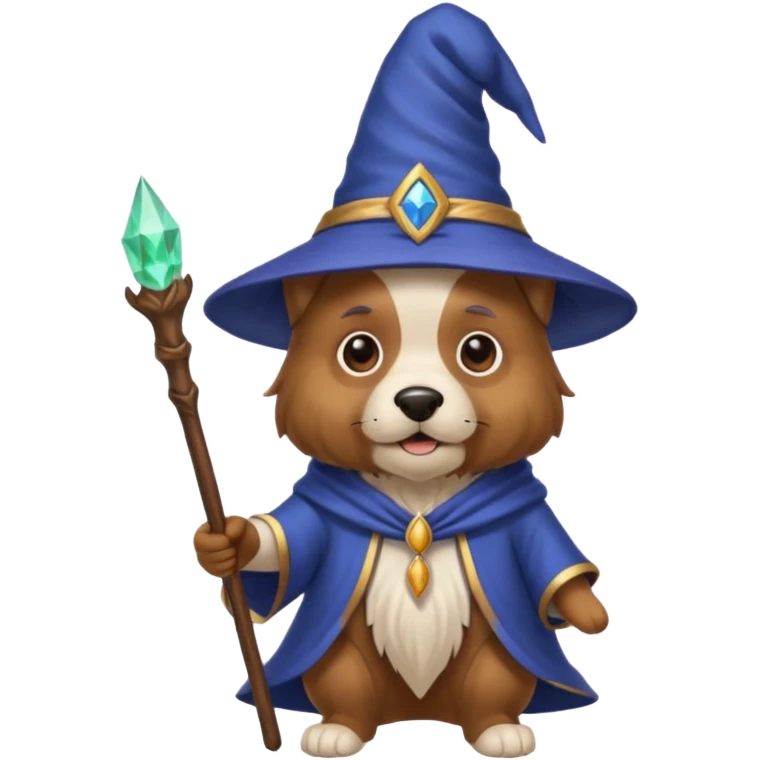 Dog wizard emoji
