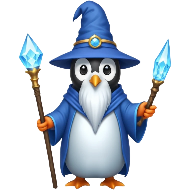 Penguin Wizard emoji