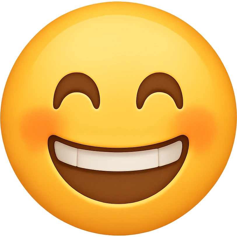Remove the background and make it transparent while keeping the emoji style and expression unchanged. emoji