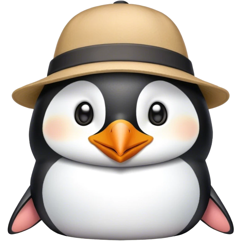 Penguin with hat emoji