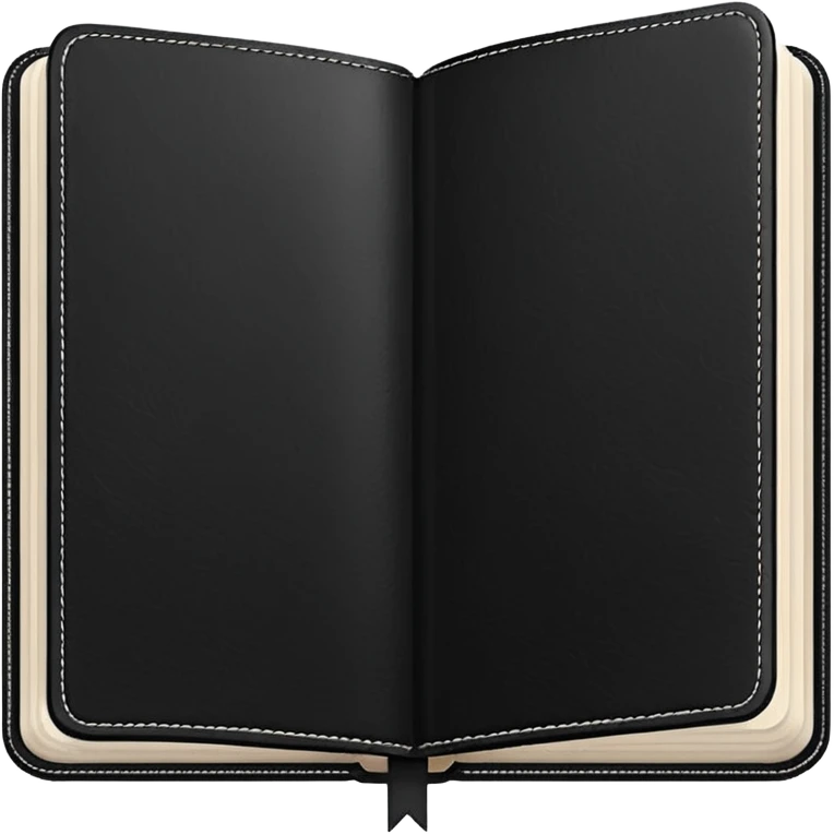 Aesthetic light black note journal book emoji