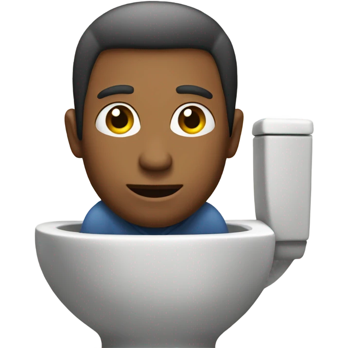 Man on a toilet emoji