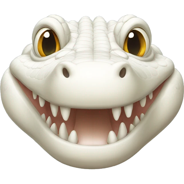 Albino crocodile emoji