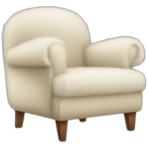 fluffy chair emoji