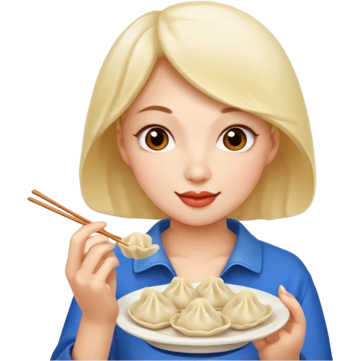 dmpling eating woman emoji
