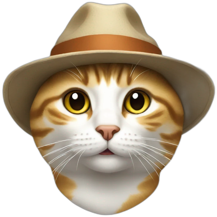 a photo of cat with hat emoji