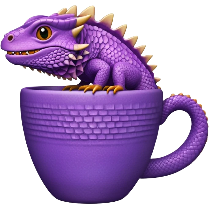 purple iguana cup emoji