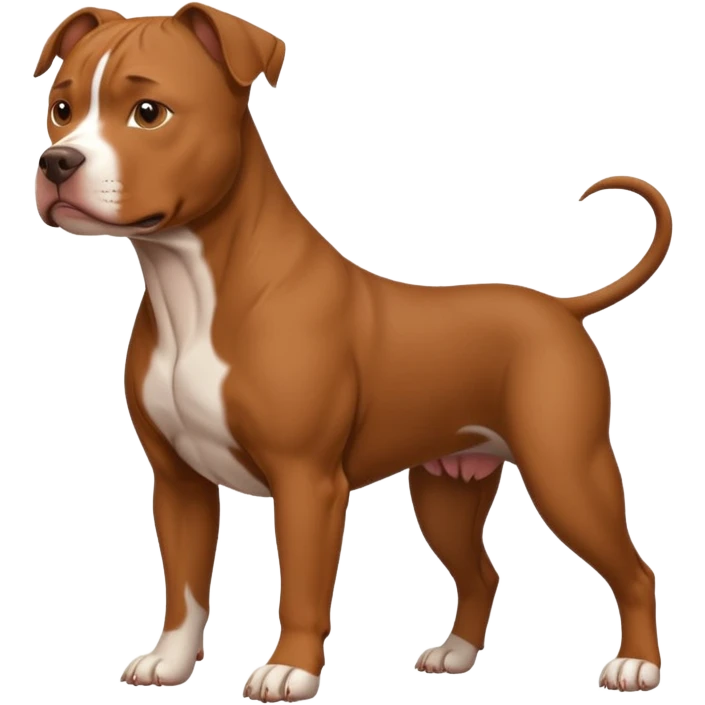 Brown pitbull emoji