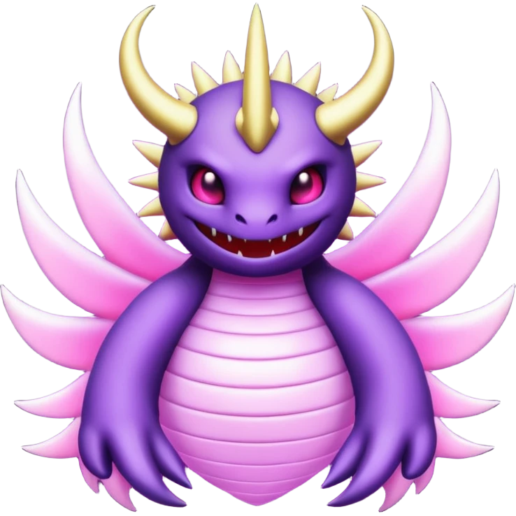 Pokemon legendary purple and pink Giratina emoji