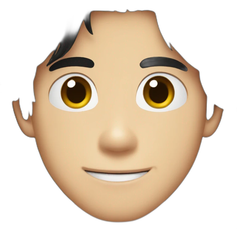 dylan obrien with long black hair emoji