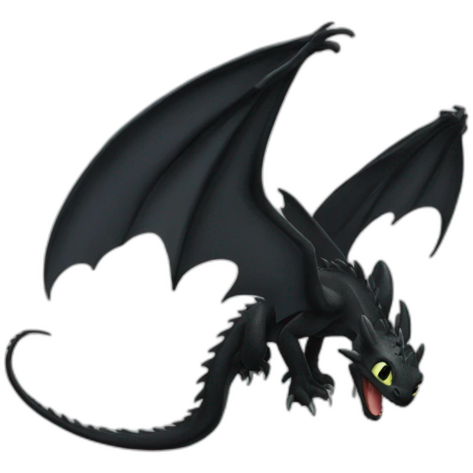 Dragon toothless emoji