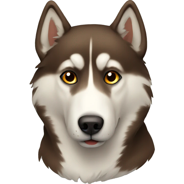 brown husky emoji