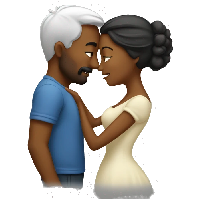 Wife and husband Kissing emoji