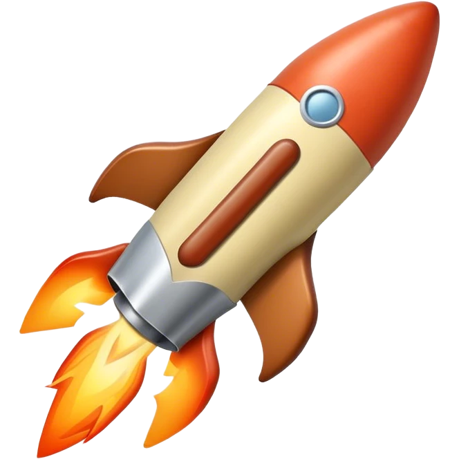 a sausage rocket emoji
