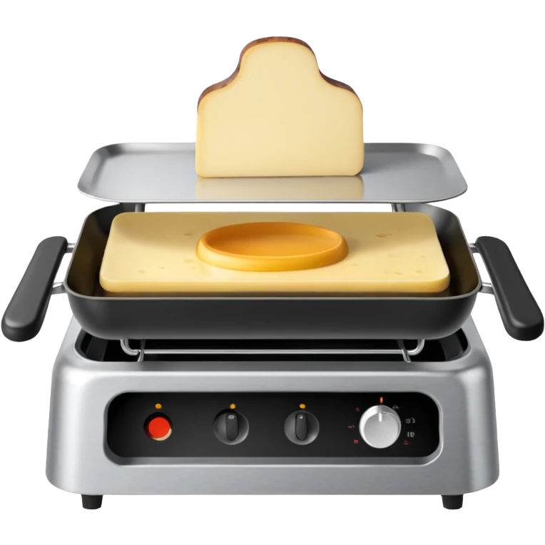 appareil à raclette, simple, vue de face emoji