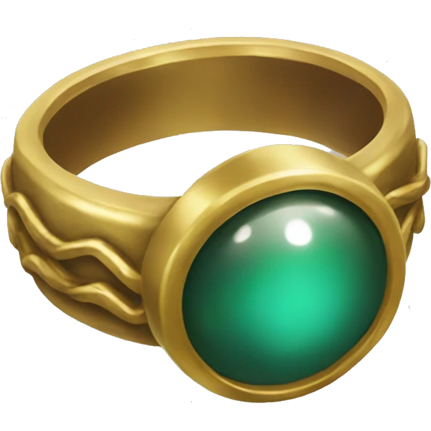  gold ring in lord of the rings style emoji