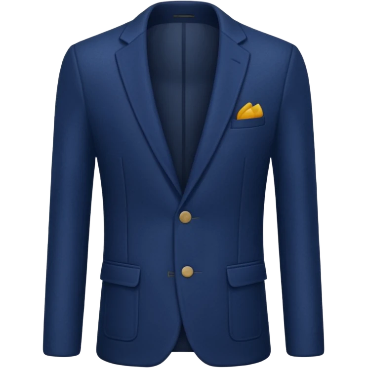 plain isolated dark blue blazer emoji
