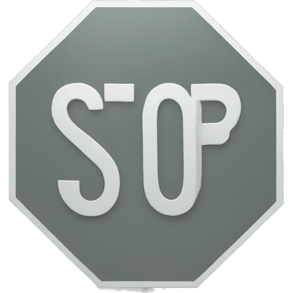 stop sign emoji