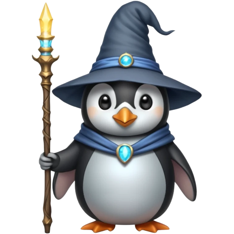 Penguin Wizard emoji