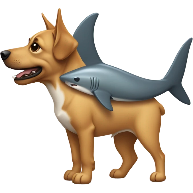 dog shark  emoji